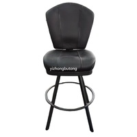 Vente à chaud de sièges pivotants modernes en cuir synthétique orange chaise de casino de luxe VIP barre de maison réglable salon extérieur centre commercial