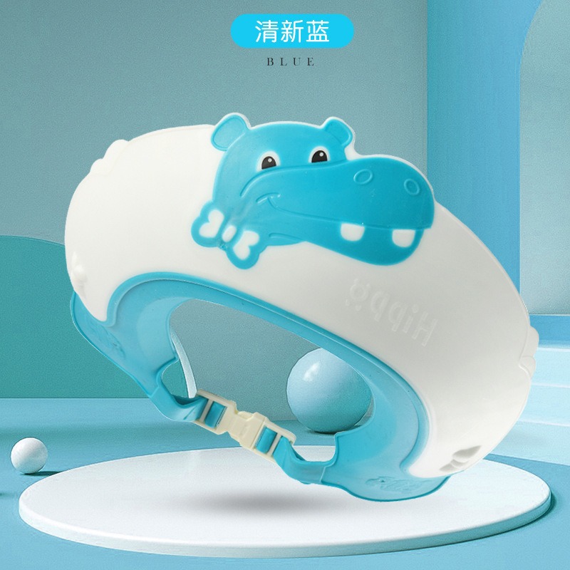 Bonnet de shampooing Hippo Bleu