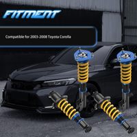 Amortiguadores GO Racing Compatibles con Toyota Corolla E130 2003-2008 Matrix XRS E130 2003-2008 Kit de Reducción de Altura Ajustable