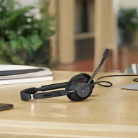 Casque filaire USB stéréo Jabra Evolve 20 - Casque supra-auriculaire pour PC avec micro-cravate pour les appels professionnels, les réunions en ligne