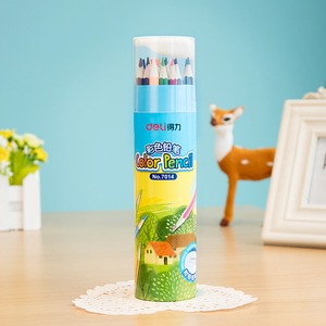 Deli 7014 <span class=keywords><strong>24pcs</strong></span>/barrel <span class=keywords><strong>Set</strong></span> Pensil Warna untuk Siswa Pensil Lukis dengan Rautan 96barrel*<span class=keywords><strong>24pcs</strong></span>=2304pcs Per Karton - Product Image 4