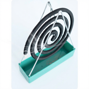 Support triangulaire en métal pour spirales anti-moustiques, sûr pour les cendres, pour la maison, l'hôtel et la restauration en été - Product Image 4
