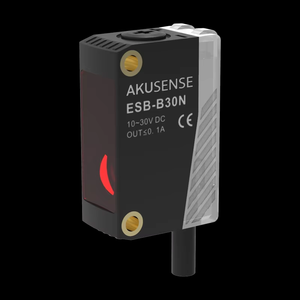 Sensor Fotoeléctrico Cuadrado AKUSENSE ESB-B30N IP67 con Supresión de Fondo, Reflexión Difusa, NPN, Colector Abierto, 2-300mm, 10-30VDC - Product Image 5