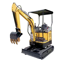 Livraison rapide pas cher mini excavatrice chinoise 1.5 tonnes 1ton mini excavateur mini excavatrices pelleteuses à vendre