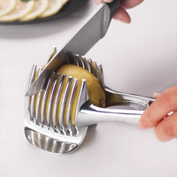 Aluminiumlegering Multifunctionele Fruit Groente Ui Citroen Snijder Roestvrij Snijgereedschap Voedsel Snijhouder voor Thuis