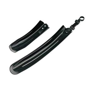 Guardabarros de plástico ajustable para bicicleta de montaña, accesorio de protección negro brillante para ciclismo todoterreno - Product Image 1