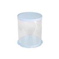 Boîtes à gâteaux de mariage roses et bleues, boîte à gâteaux transparente simple ou Double couche, vente en gros d'usine