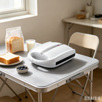 JD20309 Grille-pain électrique automatique 4 tranches, presse à panini, appareil de cuisine avec thermostat réglable pour le petit-déjeuner à la maison