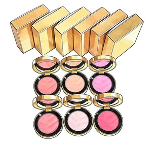 Paleta de Rubor Mineral Vegano de Alta Calidad en 10 Colores, Alta Pigmentación, Color Rosa Cambiante, Iluminador, Mate, Tono Claro - Product Image 2