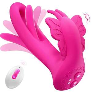 3 in1 Strap on Panty Vibrator <span class=keywords><strong>Dildo</strong></span> für Frauen 9 Flattern 9 Vibrations modi G-Punkt Klitoris Weibliches Sexspielzeug für Frauen Fernbedienung % - Product Image 1