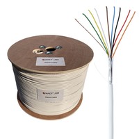 Câble à fibre optique LSZH à 6 conducteurs avec gaine en PVC Bouclier en feuille d'aluminium certifié CE pour les applications de contrôle et d'instrumentation audio