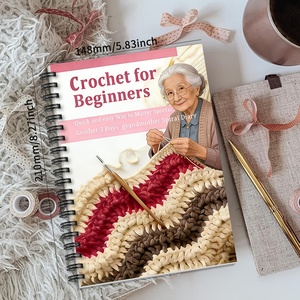 Carnet de tutoriel pour débutants en maîtrise du tricot <span class=keywords><strong>et</strong></span> du crochet anglais, pour la création de modèles de présentation de tenues, pour le marché transfrontalier - Product Image 1