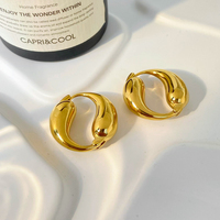 Yin Yang Tai Chi Poissons Conception De Luxe Haute Qualité En Acier Inoxydable Cercle Boucles D'oreilles Bijoux De Mode 2025 En Gros