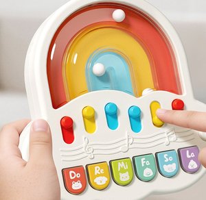 Mini Piano Musical Électronique Portable pour Enfants avec Boutons Fonctionnels, Alimenté par Piles, en Plastique ABS - Product Image 5