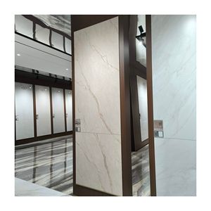 Piastrella in Gres Porcellanato Cachi Lucido Materiali da Costruzione Piastrelle da Pavimento in Ceramica per Interni per Pavimento Soggiorno Piano di Lavoro Foshan Economico - Product Image 3