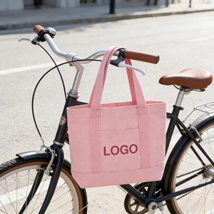 Sac fourre-tout en toile de coton avec sangle sérigraphiée, sac de courses en toile de coton recyclé avec logo personnalisé pour le quotidien - Product Image 2