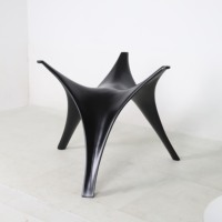 Qualité de luxe Meiye moderne noir fibre de verre tulipe Table à manger pieds pour salon chambre atelier hôpital utilisation extérieure
