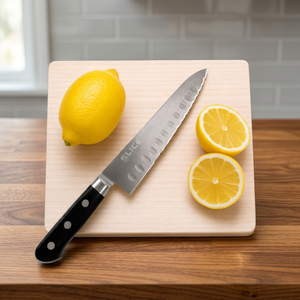 Cuchillo Gyuto SLICE Wave Blade de 24 cm, Acero Quirúrgico, Mango de Plástico, Apto para Lavavajillas, Hecho en Japón |   Seki |   Panadería - Product Image 3