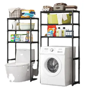 Vente en gros d'étagères de rangement pour la maison Organisation réglable Étagères de rangement pour la salle de lavage à 3 couches