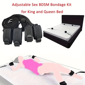 Kit de <span class=keywords><strong>bondage</strong></span> et de fixation pour jeux adultes, avec menottes, ceinture réglable, jouets érotiques BDSM. - Product Image 4