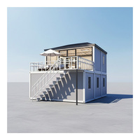 Maison conteneur préfabriquée de luxe 20ft 40ft avec 2 ou 3 chambres, 1 salle de bain, design moderne, garantie 1 an, idéale pour hôtel