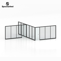 SpaceUnited Glass Partition Wall Office Movable Wall Divider Modern Modular System