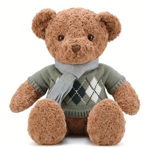 Oso de Peluche Personalizado con Bufanda y Suéter, Muñeco de Peluche Grande, Regalo para Niña - Product Image 2