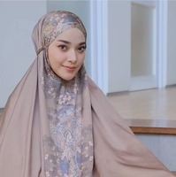 Nouvelle conception de vêtements islamiques modernes, ensembles de pantalons doux pour femmes musulmanes, robe Abaya en deux pièces, vêtements de prière, Khimar Hijab Abaya modeste