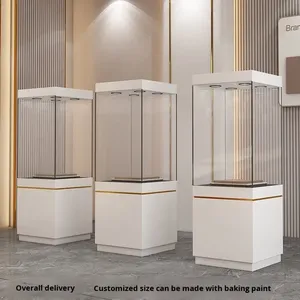 Support d'exposition de bijoux sur mesure, vitrine en verre haut de gamme avec éclairage LED pour bijouterie, centre commercial de luxe, boutique d'antiquités - Product Image 3