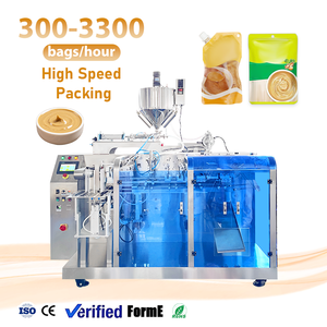 Máquina Empacadora Automática de Alta Velocidad para Doypack, Máquina de Llenado y Sellado de Líquidos en Bolsas Preformadas para Mantequilla de Maní y Salsa de Tomate - Product Image 1