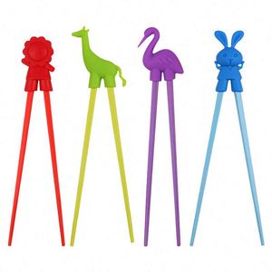 Palillos de entrenamiento para niños y principiantes, juego de palillos de silicona para acampar con ayuda de aprendizaje acoplable, reutilizables y ecológicos - Product Image 3