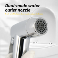 Bidet pulvérisateur à main en plastique design moderne Shattaf musulman Matériau ABS autonettoyant Salle de bain et toilette Douche Soins