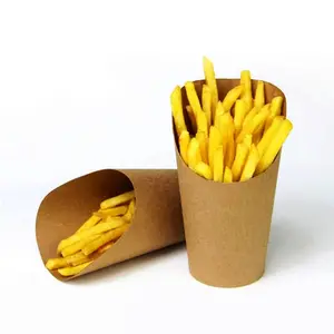 Pommes Frites Kartoffel chips Fast-Food-Verpackung Papier box