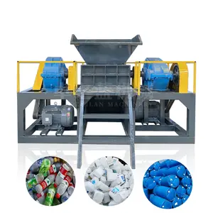 Atık plastik PP PE balya film parçalayıcı/plastik geri dönüşüm makinası/plastik parçalama makinesi