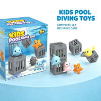 Jouets de plongée sous-marine personnalisables Jinying, jouets de bain en plastique, animaux de sauvetage de la mer, jeu d'entraînement à la natation pour enfants en piscine