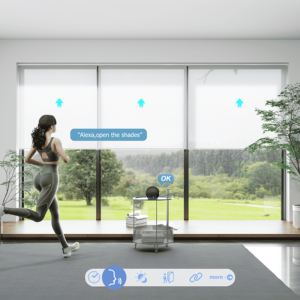 ม่านบังตารังผึ้งสำหรับ<span class=keywords><strong>ห้อง</strong></span><span class=keywords><strong>นอน</strong></span>ม่านหน้าต่างแบบมีมอเตอร์ด้านบนลงล่างขึ้นบน - Product Image 5