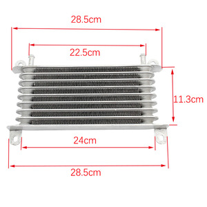 Vente en gros d'usine, refroidisseur d'huile à 8 couches, refroidisseur d'huile de moteur universel en aluminium pour motos de 125 CC à 250 CC - Product Image 4