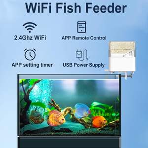 100ML自動魚フィーダーAPPコントロールWiFiインテリジェントタイミング水族館金魚タンクアクセサリー - Product Image 2
