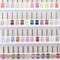 ZRKGEL Nouvelle Arrivée 1 Bouteille 1 Couleur Ours Mignon 80 Couleurs Kit de Vernis Gel Toutes Saisons Sans TPO HEMA Kit Fournisseur en Gros
