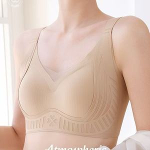 Nouveau soutien-gorge Pilates sans couture en nylon pour <span class=keywords><strong>femme</strong></span>, maintien doux, effet push-up, réduction des bretelles latérales, sensation seconde peau, sans armatures - Product Image 1