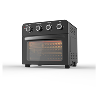 Friteuse à air électrique en acier inoxydable, four à convection, multicuiseur, capacité 18L, puissance 1800W, commande numérique, interface en anglais