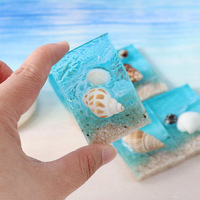 Aivi Coquillage Naturel Conque 3D Été 2026 Design Original Aimants de Réfrigérateur Ondes de Plage Océan Ornements en Résine Époxy Bord de Mer