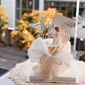 Decoración para Pastel con Lazo Blanco, Lazo de Perlas, Diamante, Inserto para Pastel My Queen, Herramienta para Alisar Texturas - Product Image 2