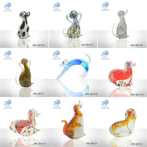 Gift Ideas Handmade Murano Glass <strong>Cat</strong> Ornament Animal Statue <strong>Cat</strong> <strong>Figurines</strong> Collectible - Product Image 4