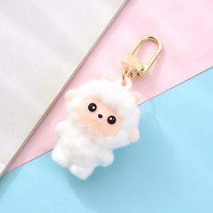 Vente en gros de porte-clés miniatures 3D en forme d'animaux de dessin animé - Pendentif en peluche mignon pour sacs, charme animal kawaii pour enfants - Product Image 4