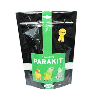 plastic ziplock Pet food packaging bag recyclable bottom gusset pouch for pet food