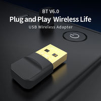 Adaptador USB 2,0 con Wifi BT6.0 Dongle PC Altavoz Ratón Teclado Música y receptor de audio inalámbrico gratis para computadora portátil
