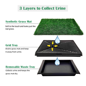 Toilette pour chien de type tiroir avec bac à déchets amovible, tapis antidérapant pour l'apprentissage de la propreté des animaux domestiques pour la défécation fixe en intérieur - Product Image 5