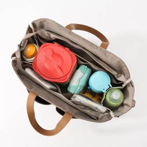 2サイズ展開 ベビーおむつバッグ カスタマイズされたロゴ アウトドア旅行用ママトートバッグ - Product Image 5