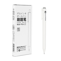 Ensemble de stylos gel rétractables - Stylos à bille à encre noire/rouge/bleue avec recharges pour fournitures de bureau et scolaires